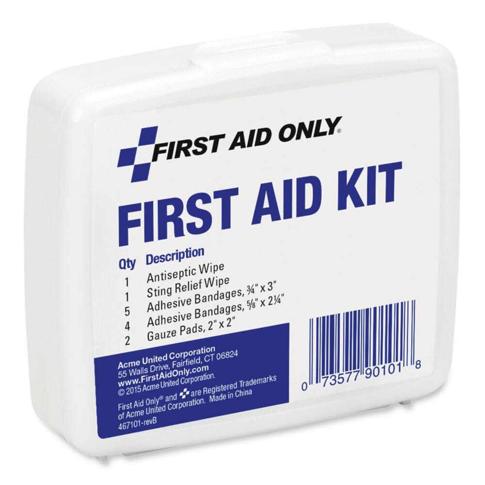 First Aid On the Go Kit, Mini, 13 Pieces, Plastic Case - Image 2