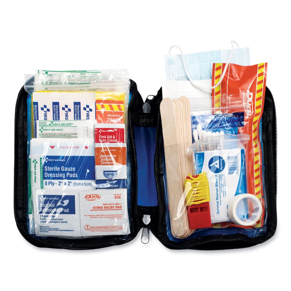 Soft-Sided First Aid and Emergency Kit, 104 Pieces, Soft Fabric Case - Image 2
