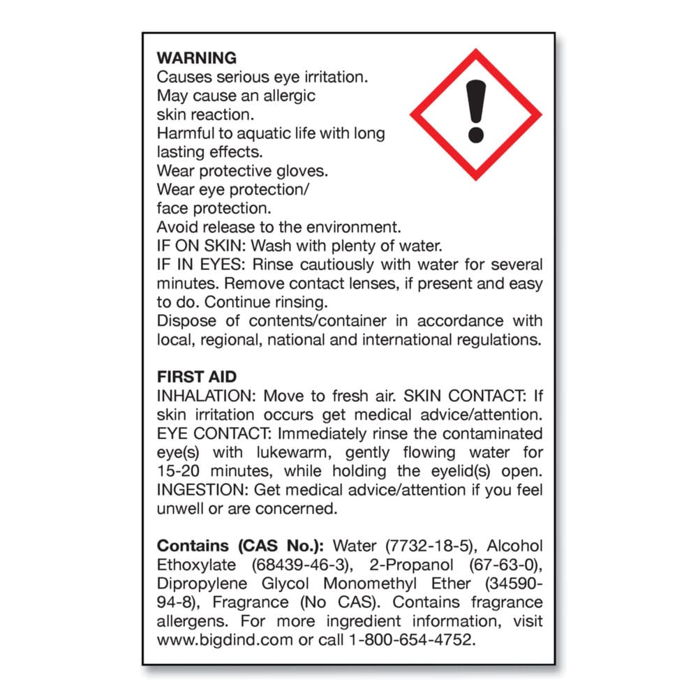 Water-Soluble Deodorant, Mountain Air, 32 oz Bottle, 12/Carton - Image 2