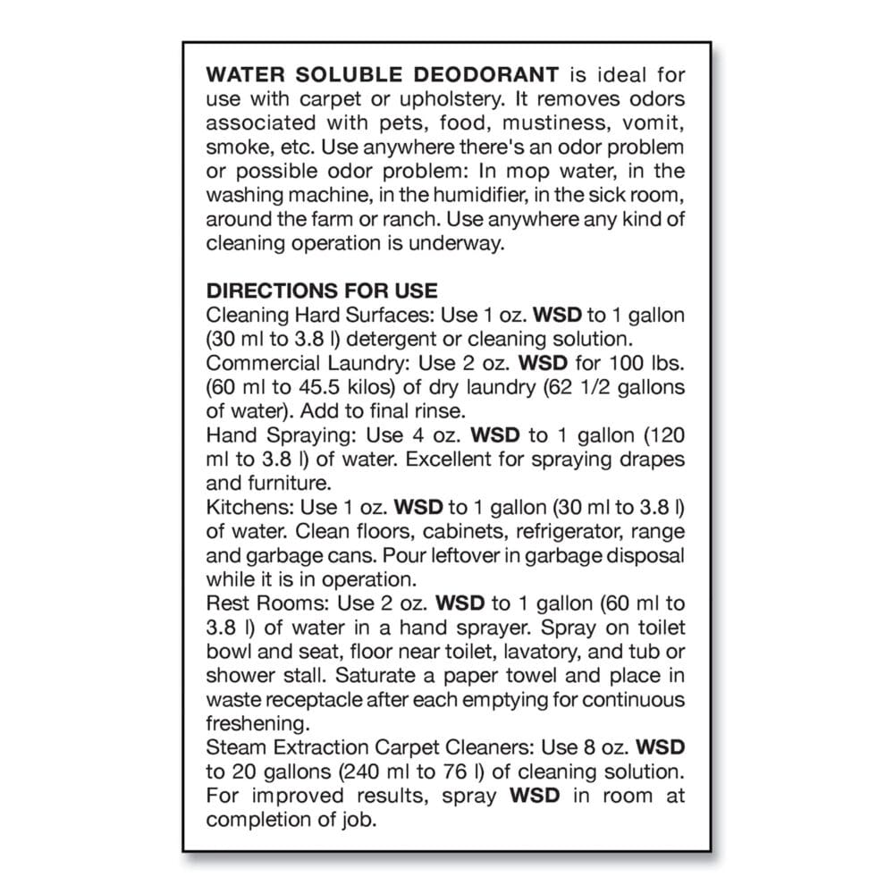 Water-Soluble Deodorant, Mountain Air, 32 oz Bottle, 12/Carton - Image 4