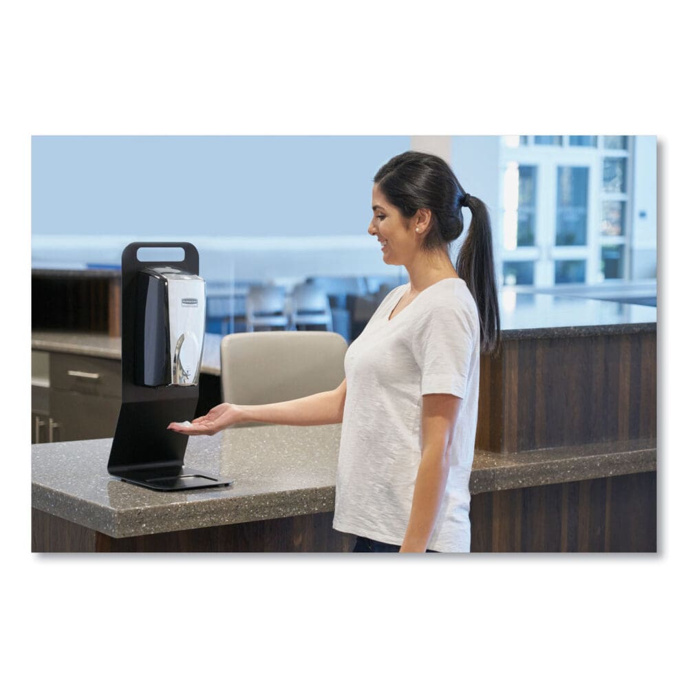 AutoFoam Touch-Free Dispenser, 1,100 mL, 5.2 x 5.25 x 10.9, Black/Chrome - Image 4