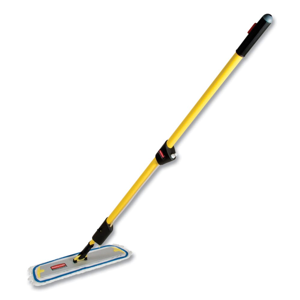Flow Finishing System, 18" Wide Nylon Head, 56" Yellow Plastic Handle - Image 2