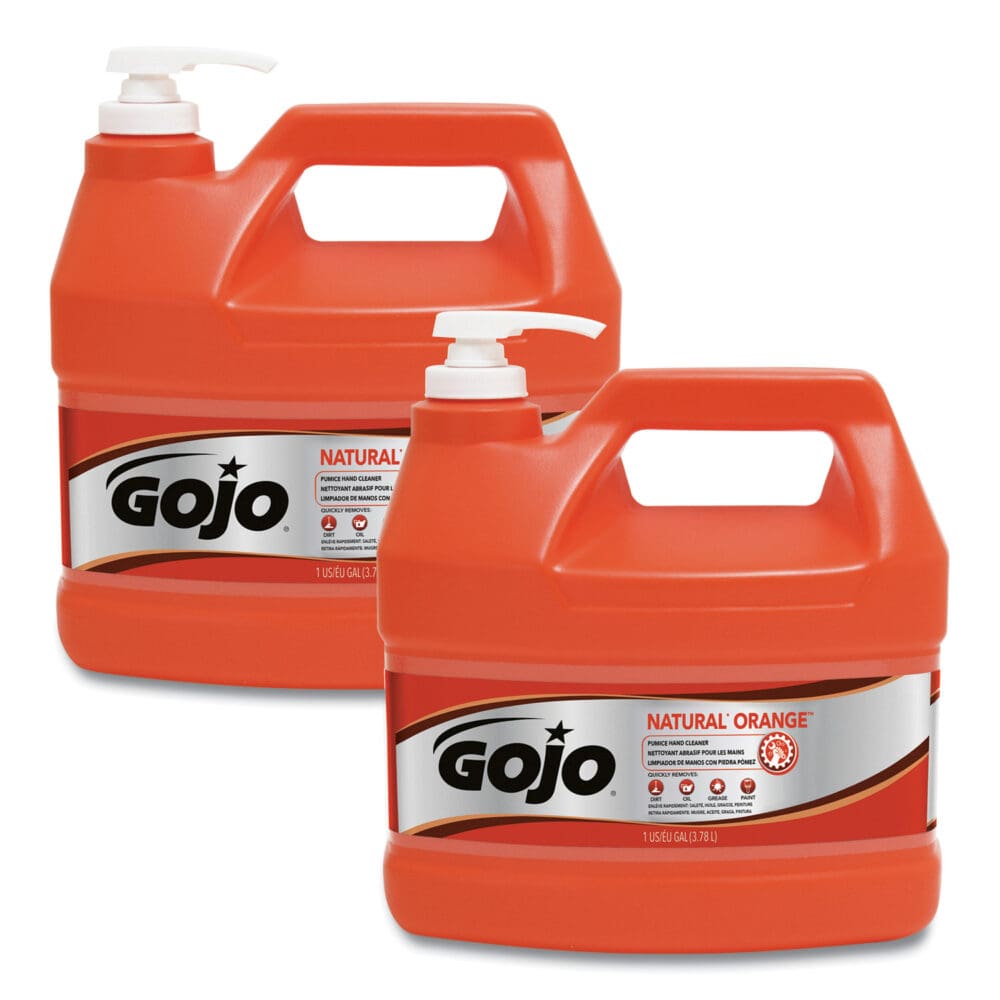 NATURAL ORANGE Pumice Hand Cleaner, Citrus, 1 gal Pump Bottle, 2/Carton - Image 6