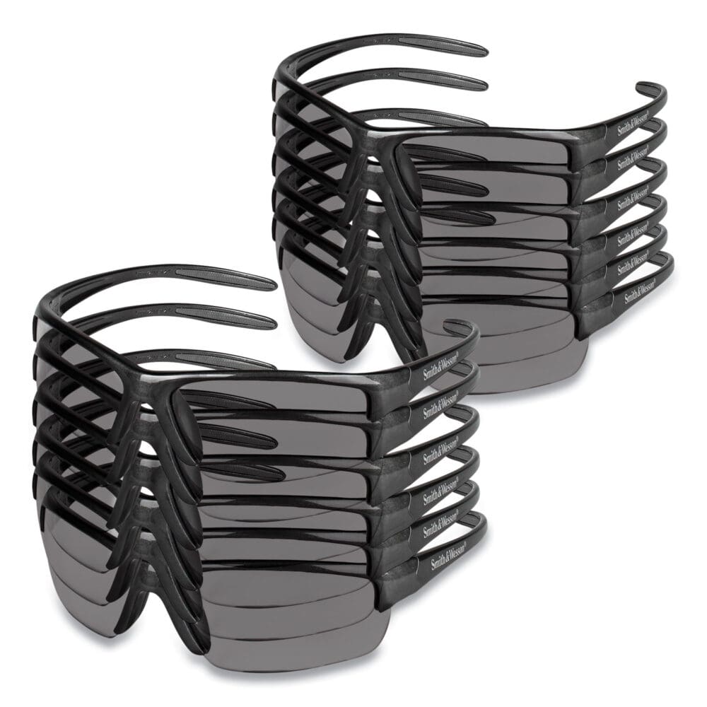 Equalizer Safety Glasses, Gunmetal Frame, Smoke Lens, 12/Box - Image 3