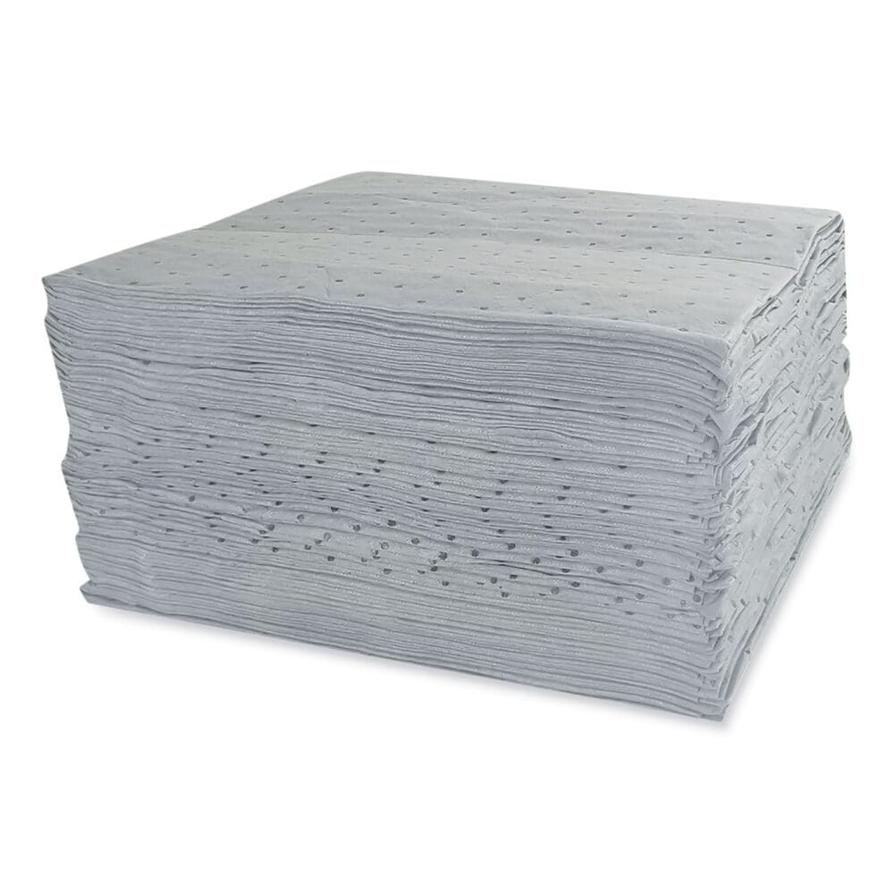 TASKBrand All Sorb Industrial Sorbent Pad, 0.24 gal, 15 x 18, 100/Carton - Image 3
