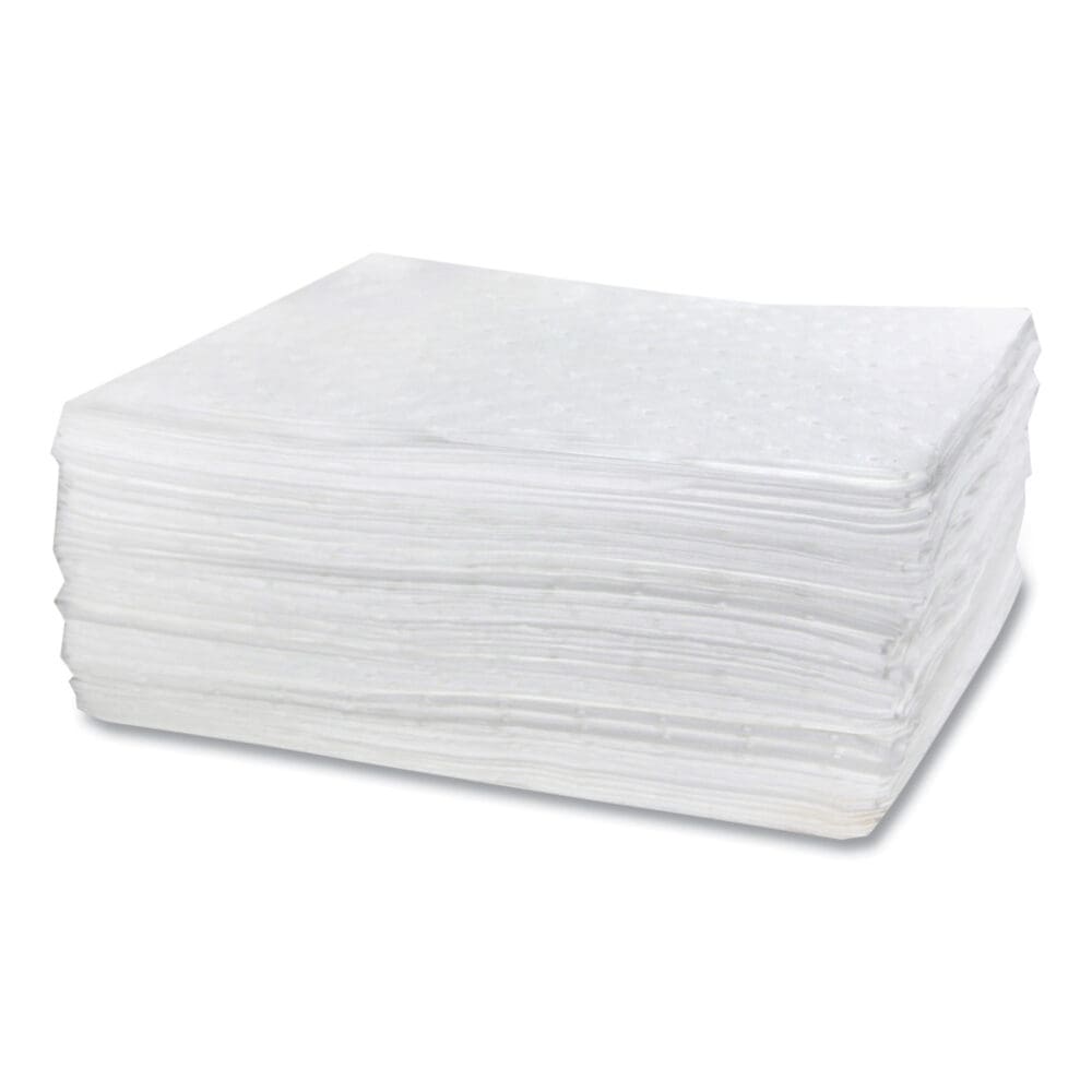 TASKBrand Industrial Oil Only Sorbent Pad, 0.17 gal, 15 x 18, 100/Carton - Image 4