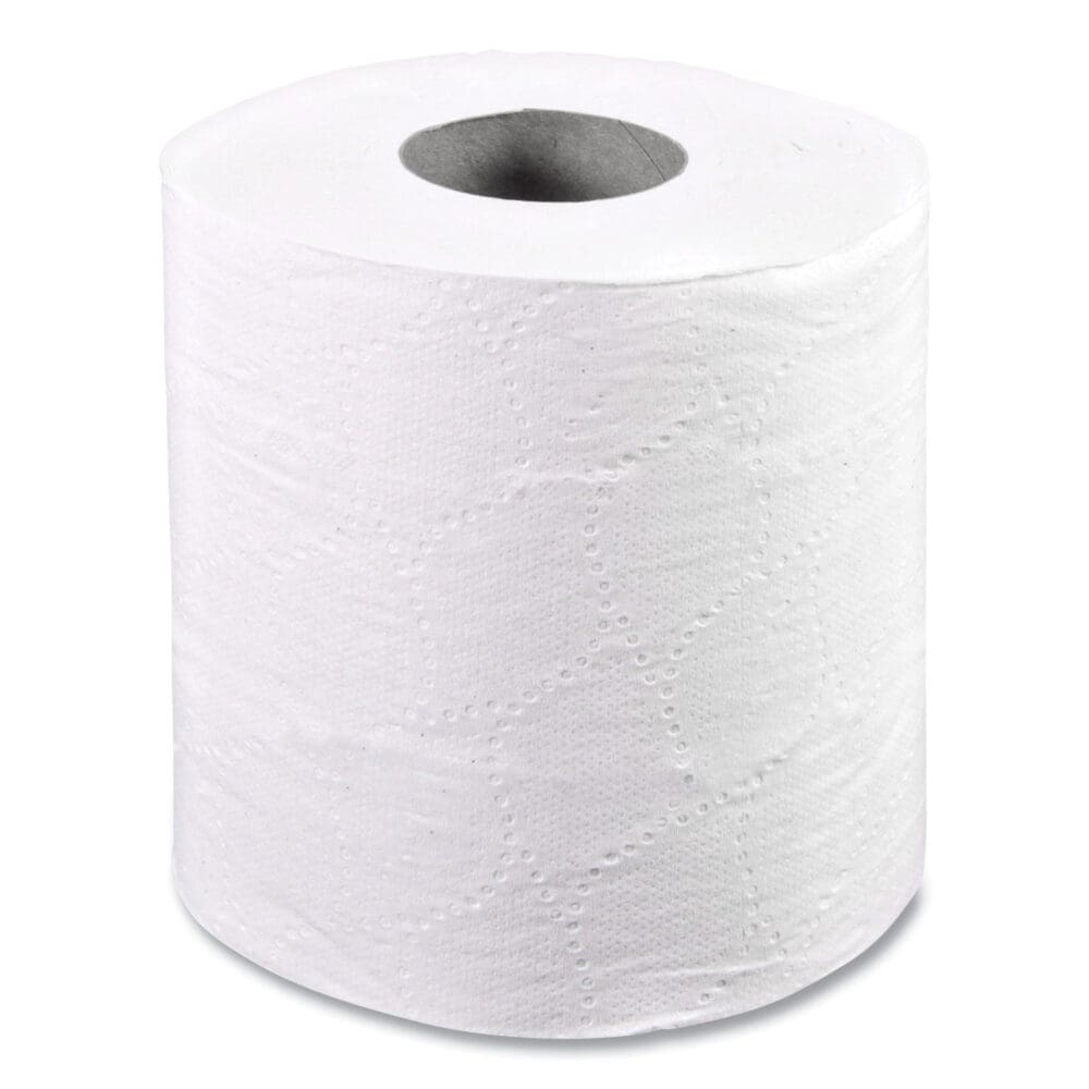 2-Ply Toilet Tissue, Septic Safe, White, 4.5 x 4.5, 500 Sheets/Roll, 96 Rolls/Carton - Image 5