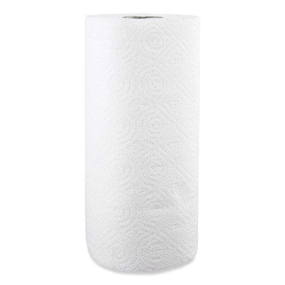 Kitchen Roll Towels, 2-Ply, 11 x 8.5, White, 85/Roll, 30 Rolls/Carton - Image 2