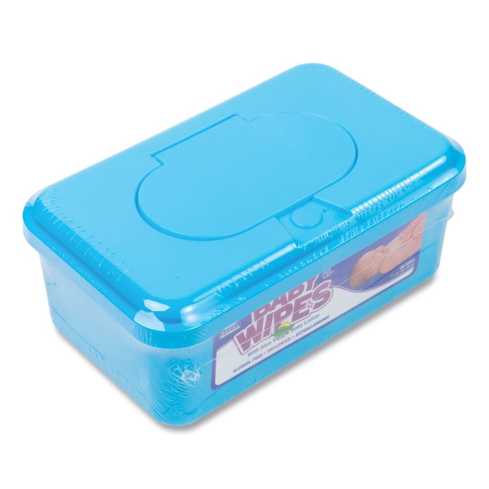 Baby Wipes Tub, Unscented, White, 80/Tub, 12 Tubs/Carton - Image 2