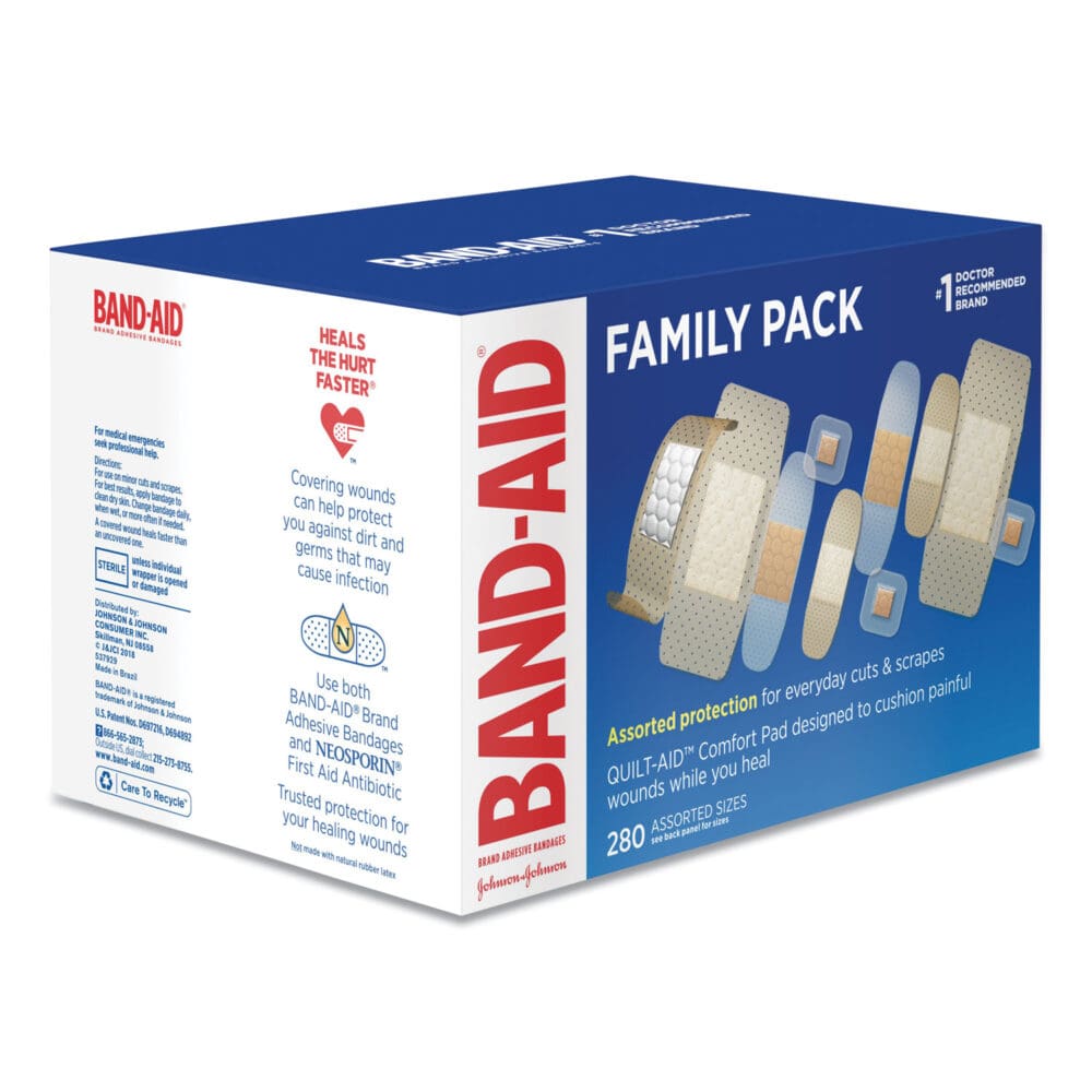 Sheer/Wet Adhesive Bandages, Assorted Sizes, 280/Box - Image 6