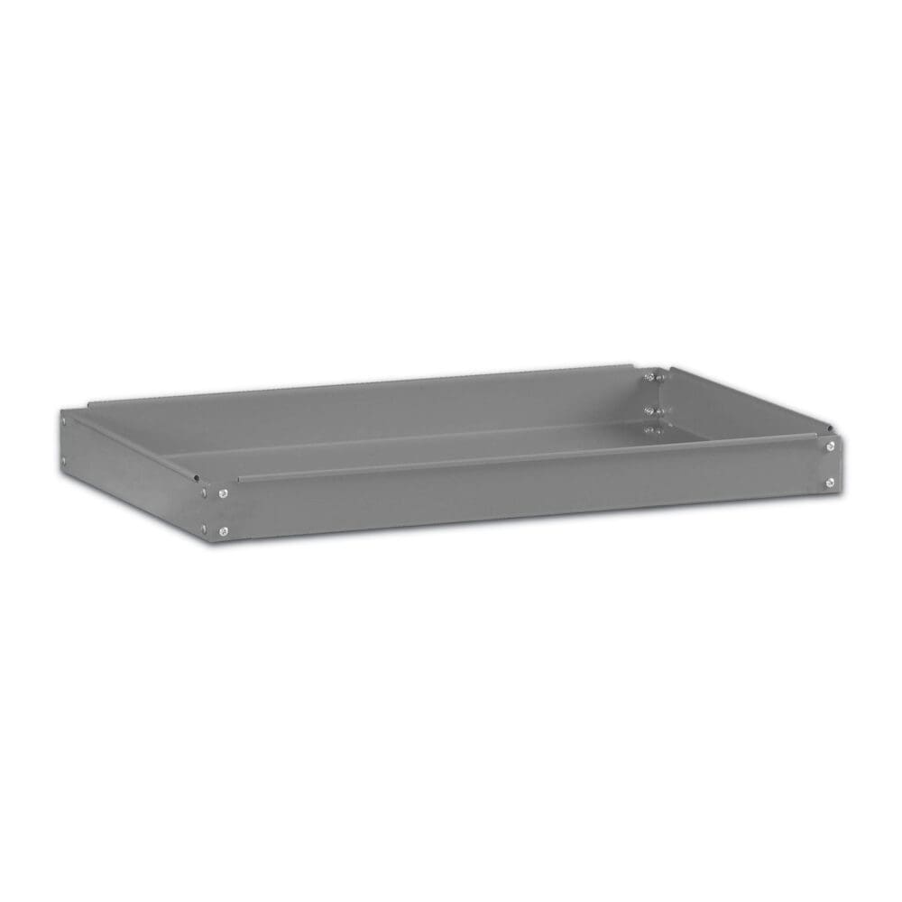 Two-Shelf Metal Cart, Metal, 2 Shelves, 500 lb Capacity, 24" x 36" x 32", Gray - Image 2