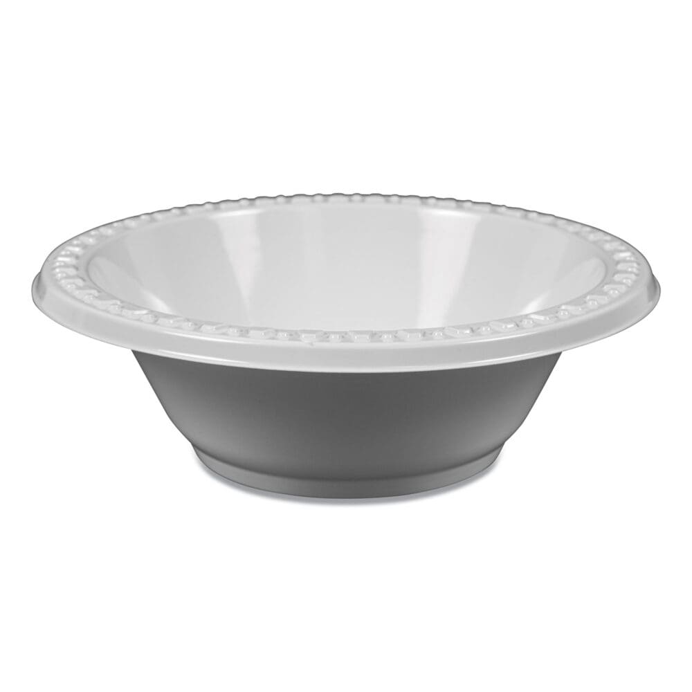 Plastic Dinnerware, Bowls, 5 oz, White, 125/Pack - Image 4
