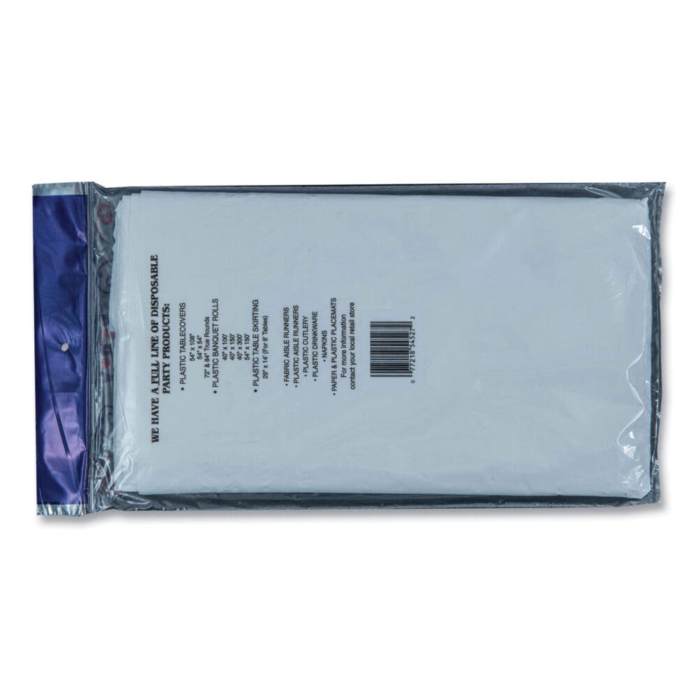 Table Set Poly Tissue Table Cover, 54" x 108", White, 6/Pack - Image 4