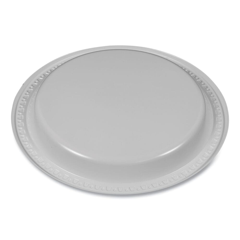 Plastic Dinnerware, Plates, 9" dia, White, 500/Carton - Image 4