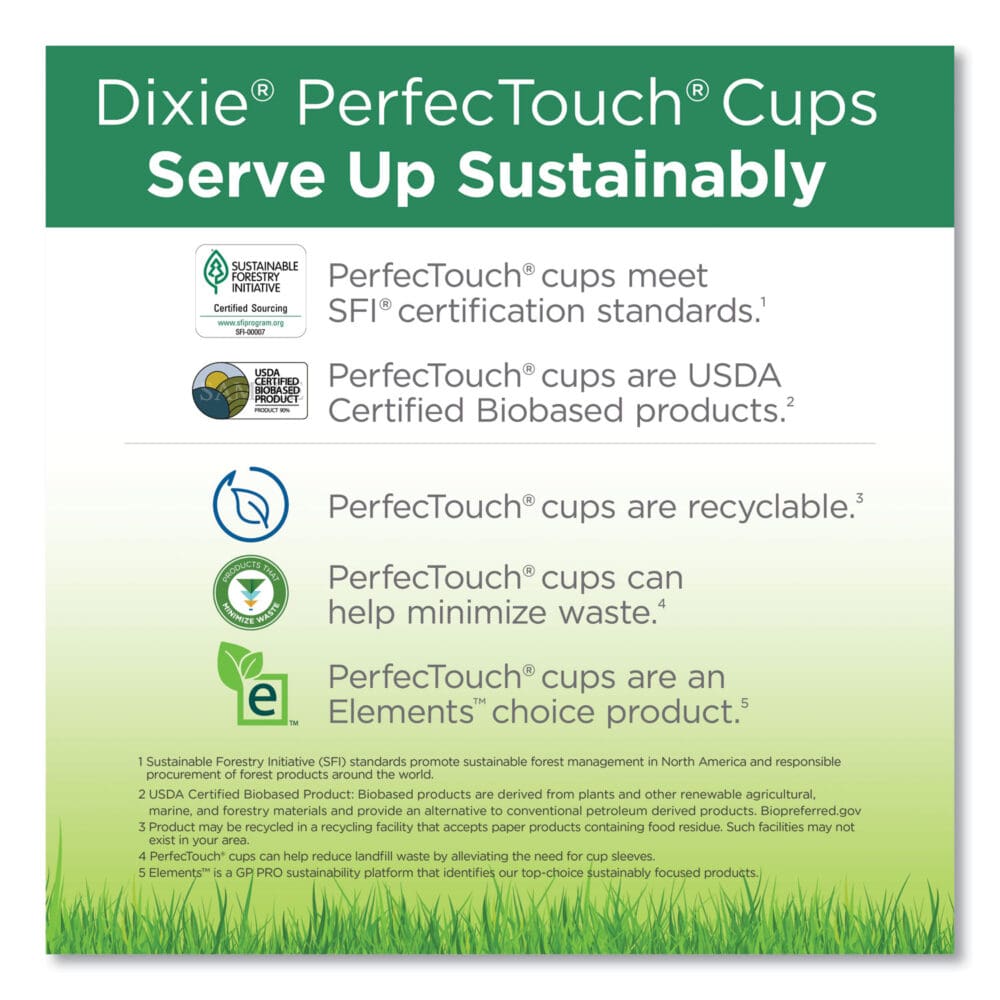 PerfecTouch Paper Hot Cups, 16 oz, Coffee Haze Design, 50/Sleeve, 20 Sleeves/Carton - Image 11