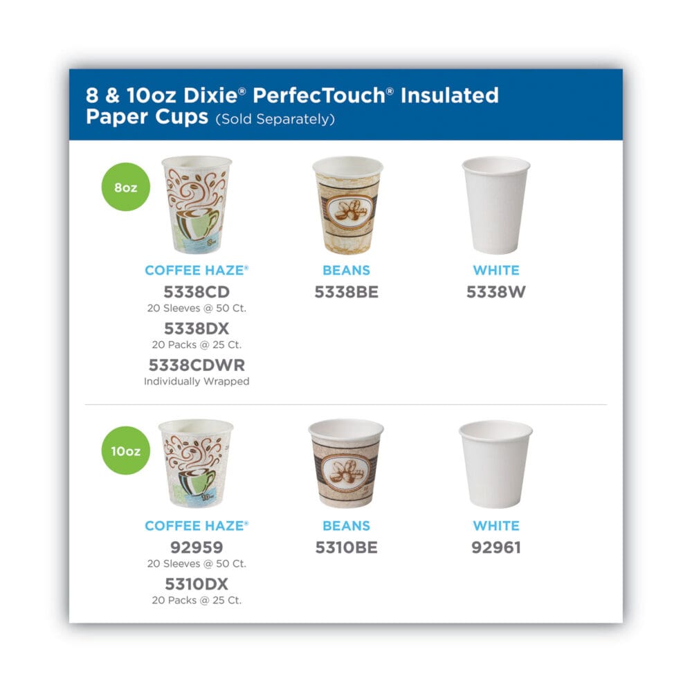 PerfecTouch Hot/Cold Cups, 12 oz, White, 50/Bag, 20 Bags/Carton - Image 2