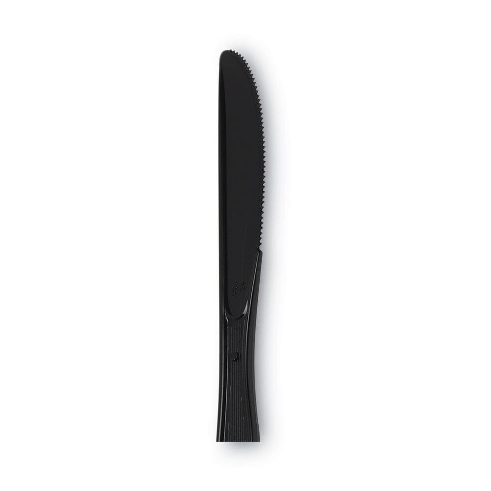 Individually Wrapped Heavyweight Knives, Polystyrene, Black, 1,000/Carton - Image 2