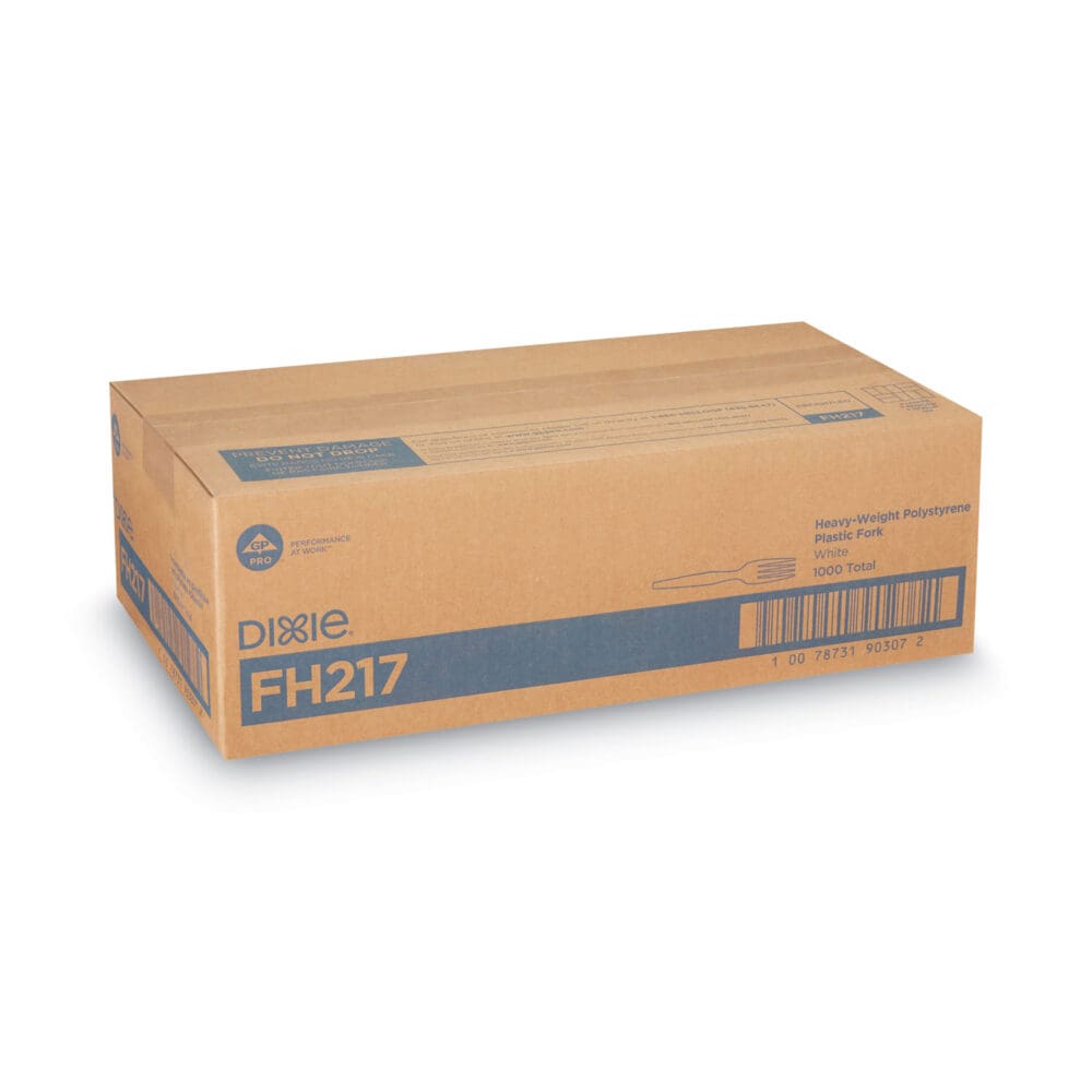 Plastic Cutlery, Heavyweight Forks, White, 1,000/Carton - Image 4