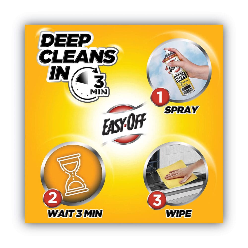 Heavy Duty Oven Cleaner, Fresh Scent, Foam, 14.5 oz Aerosol Spray - Image 5