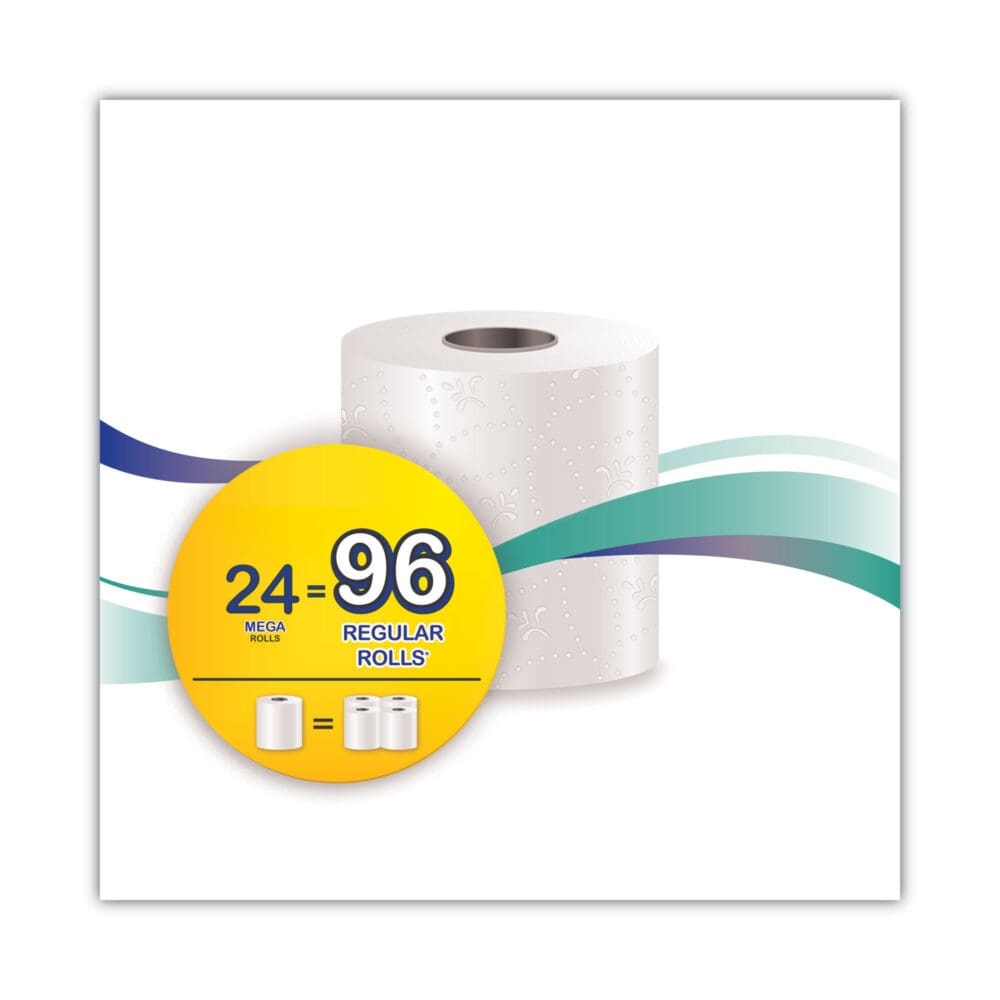 Premium Bath Tissue, Septic Safe, 2-Ply, White, 284 Sheets/Roll, 24 Rolls/Carton - Image 4