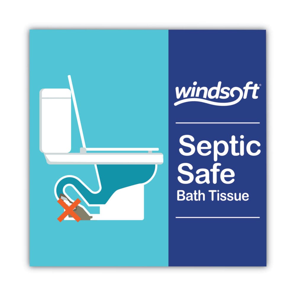 Premium Bath Tissue, Septic Safe, 2-Ply, White, 284 Sheets/Roll, 24 Rolls/Carton - Image 2