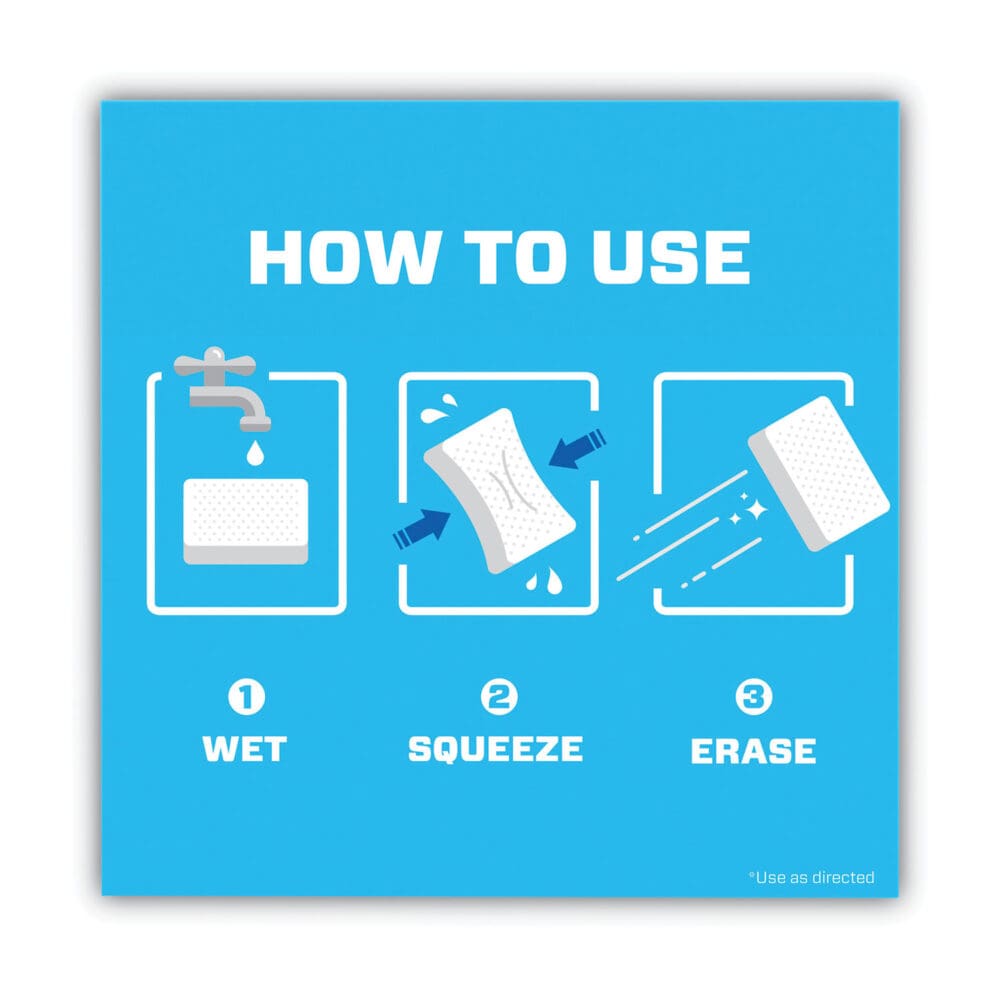 Magic Eraser, 4.6 x 2.4, 0.7" Thick, White, 9/Pack - Image 3