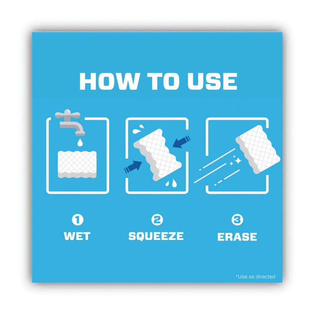 Magic Eraser Extra Durable. 4.6 x 2.4, 0.7" Thick, White, 7/Pack - Image 3