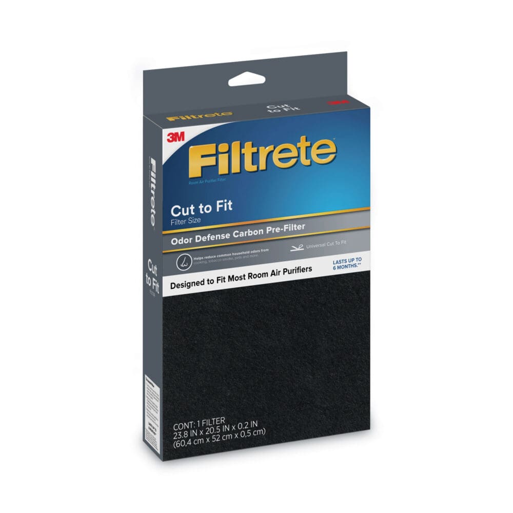 Odor Defense Carbon Pre Filter, 20.5 x 23.8, 4/Carton - Image 2