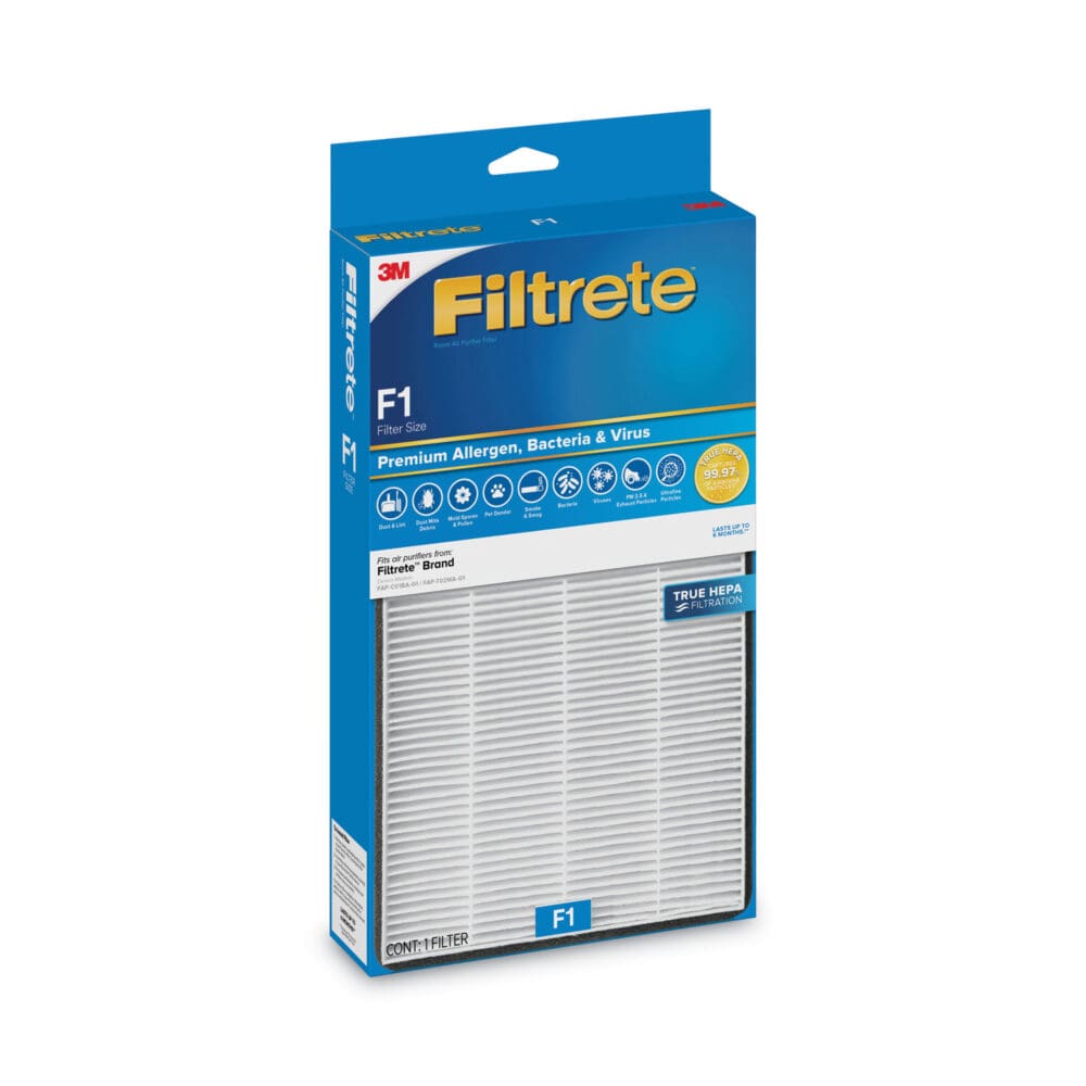Premium True HEPA Room Air Purifier Filter, 7.3 x 13.86, 4/Carton - Image 3