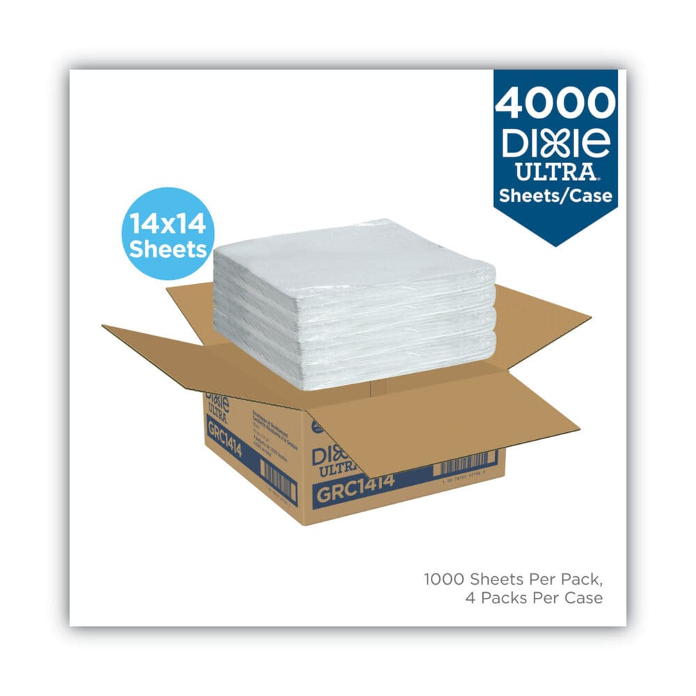 All-Purpose Food Wrap, Dry Wax Paper, 14 x 14, White, 1,000/Carton - Image 7