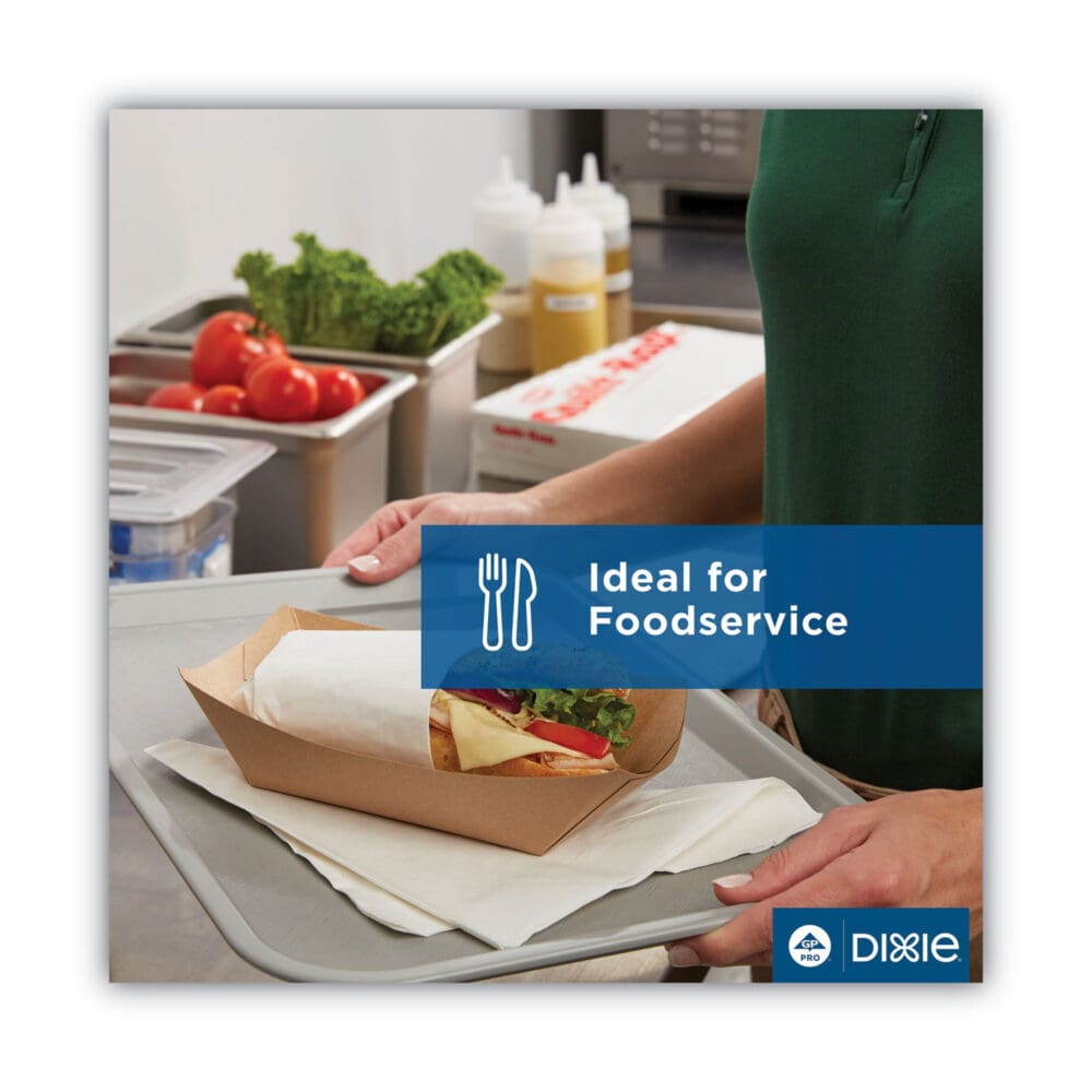Kant Leek Polycoated Paper Food Tray, 3 lb Capacity, 5.88 x 8.4 x 2, White, 250/Pack, 2/Pack/Carton - Image 5
