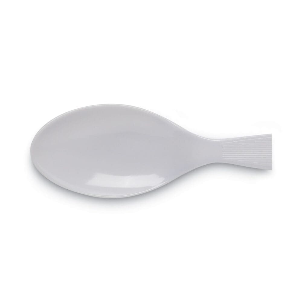Individually Wrapped Mediumweight Polystyrene Cutlery, Teaspoons, White, 1,000/Carton - Image 2