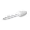Plastic Cutlery, Mediumweight Teaspoons, White, 1,000/Carton - Image 3