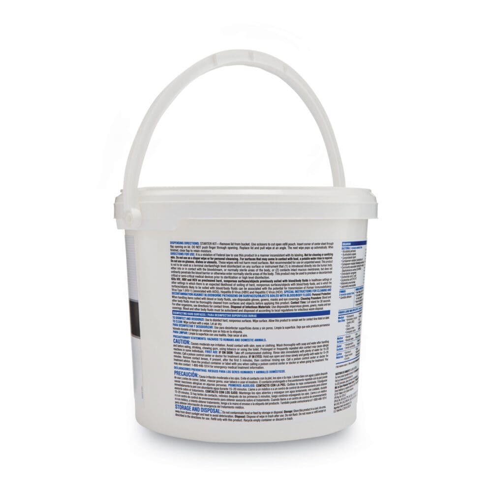 VersaSure Cleaner Disinfectant Wipes, 1-Ply, 12 x 12, Fragranced, White, 110/Bucket, 2 Buckets/Carton - Image 9