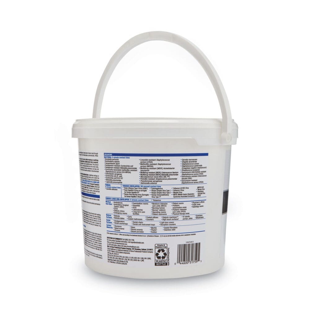 VersaSure Cleaner Disinfectant Wipes, 1-Ply, 12 x 12, Fragranced, White, 110/Bucket, 2 Buckets/Carton - Image 10