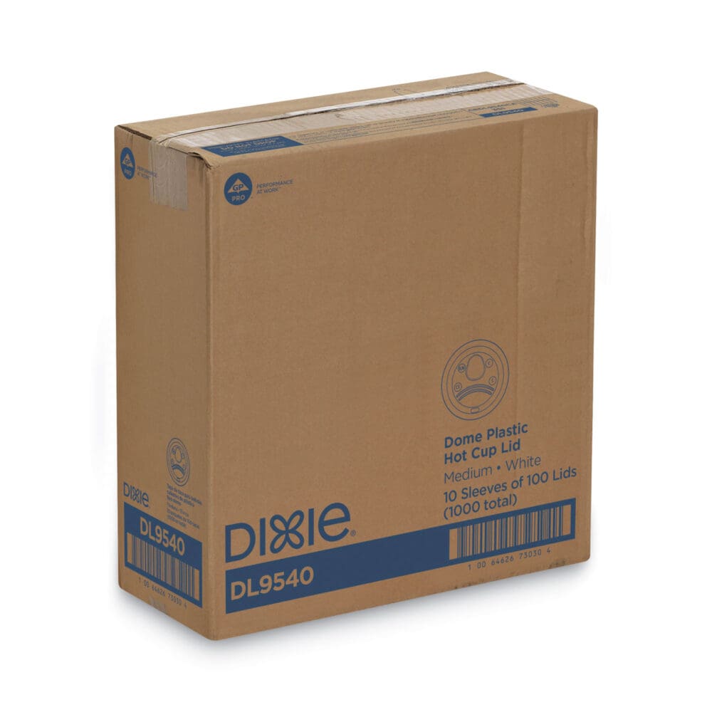 Sip-Through Dome Hot Drink Lids, Fits 10 oz Cups, White, 100/Pack, 10 Packs/Carton - Image 4