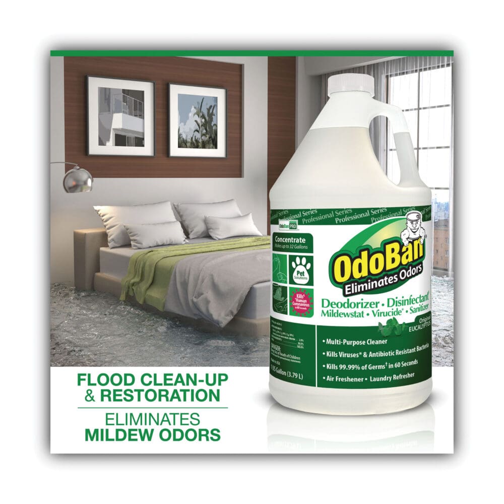 Concentrated Odor Eliminator, Eucalyptus, 1 gal Bottle, 4/Carton - Image 4