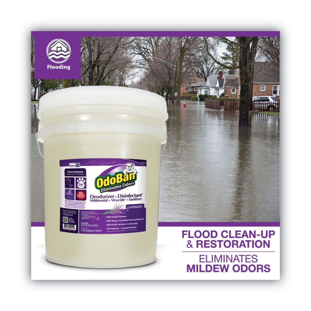 Concentrated Odor Eliminator and Disinfectant, Lavender Scent, 5 gal Pail - Image 2