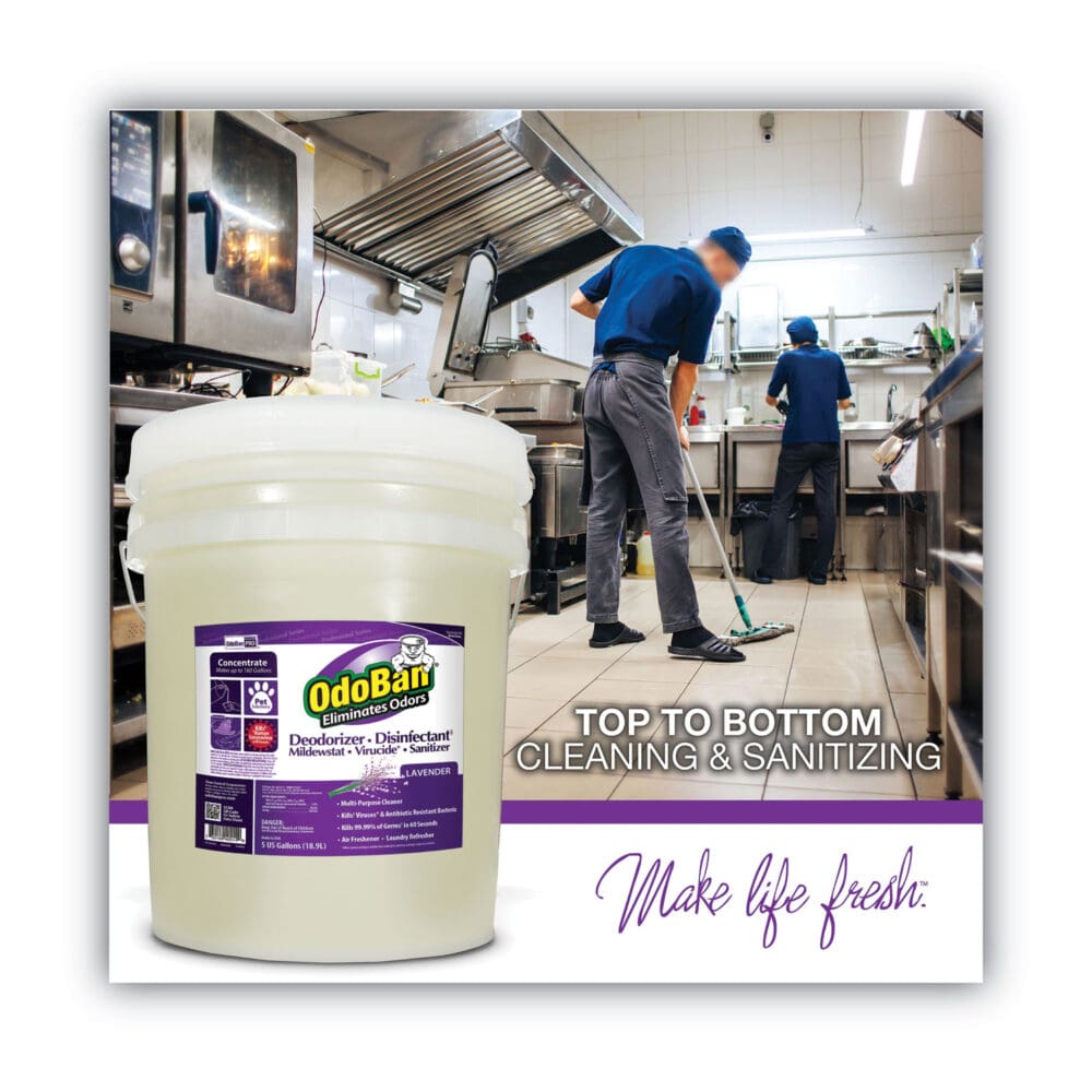 Concentrated Odor Eliminator and Disinfectant, Lavender Scent, 5 gal Pail - Image 5