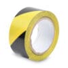 Hazard Marking Aisle Tape, 2" x 108 ft, Black/Yellow - Image 3