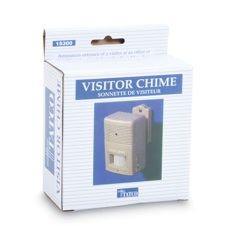 Visitor Arrival/Departure Chime, Battery Operated, 2.75 x 2 x 4.25, Gray - Image 4