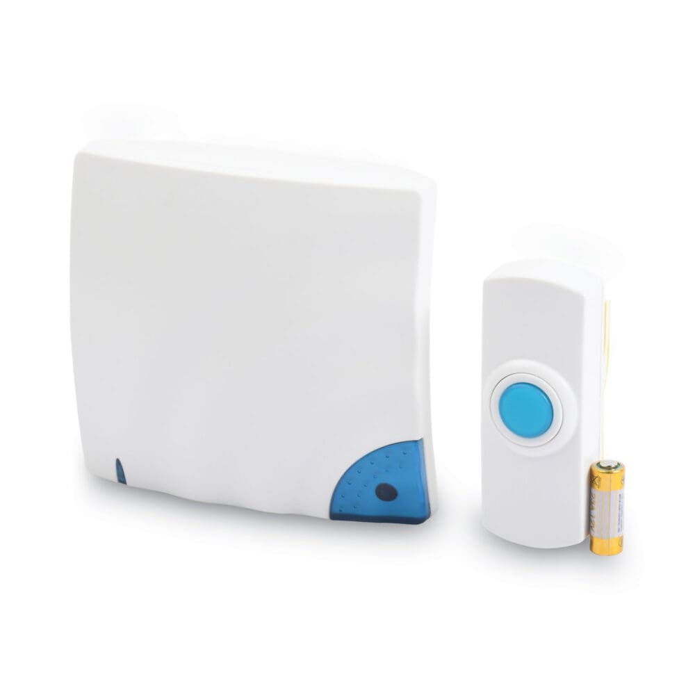 Wireless Doorbell, Battery Operated, 1.38 x 0.75 x 3.5, Bone - Image 3