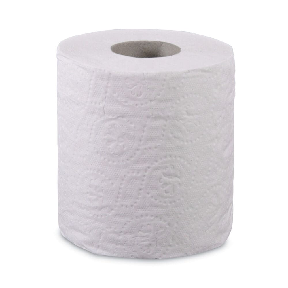 2-Ply Toilet Tissue, Septic Safe, White, 125 ft Roll Length, 500 Sheets/Roll, 96 Rolls/Carton - Image 2
