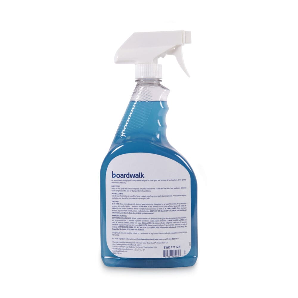 Industrial Strength Glass Cleaner with Ammonia, 32 oz Trigger Spray Bottle - Image 2