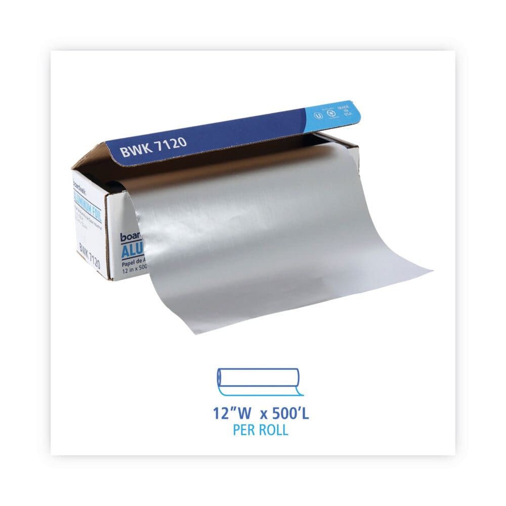 Heavy-Duty Aluminum Foil Roll, 12" x 500 ft - Image 2