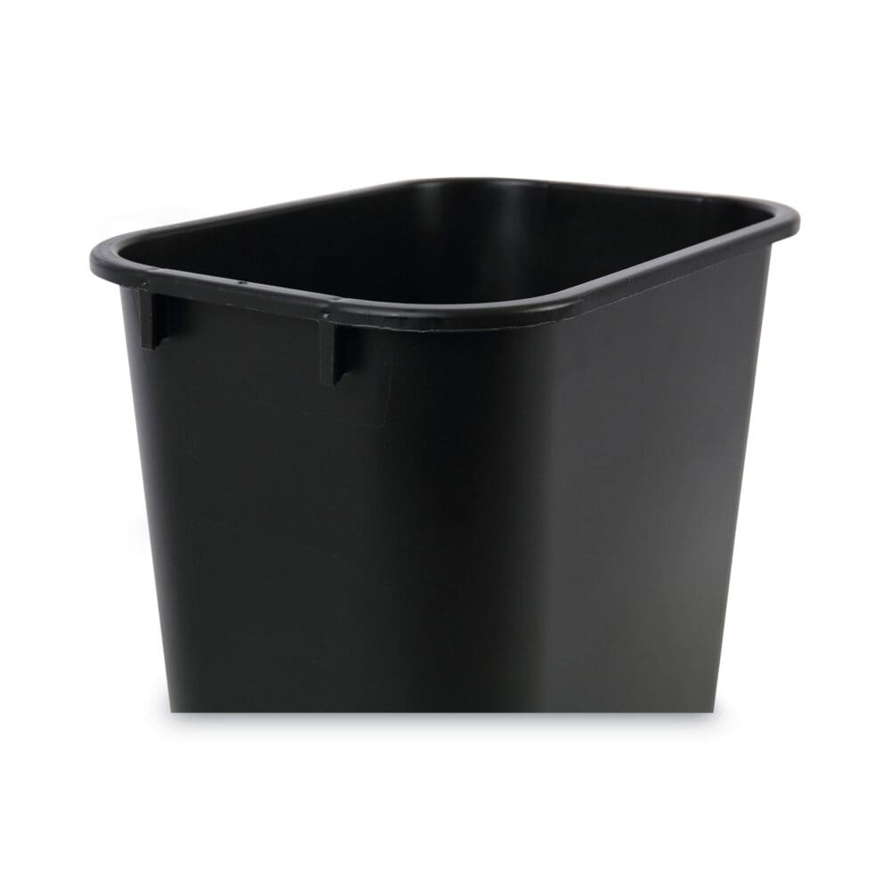 Soft-Sided Wastebasket, 14 qt, Plastic, Black - Image 3