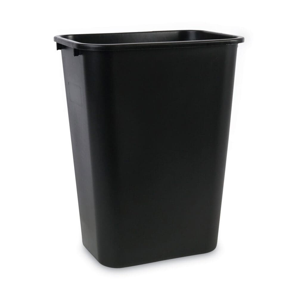 Soft-Sided Wastebasket, 41 qt, Plastic, Black - Image 6