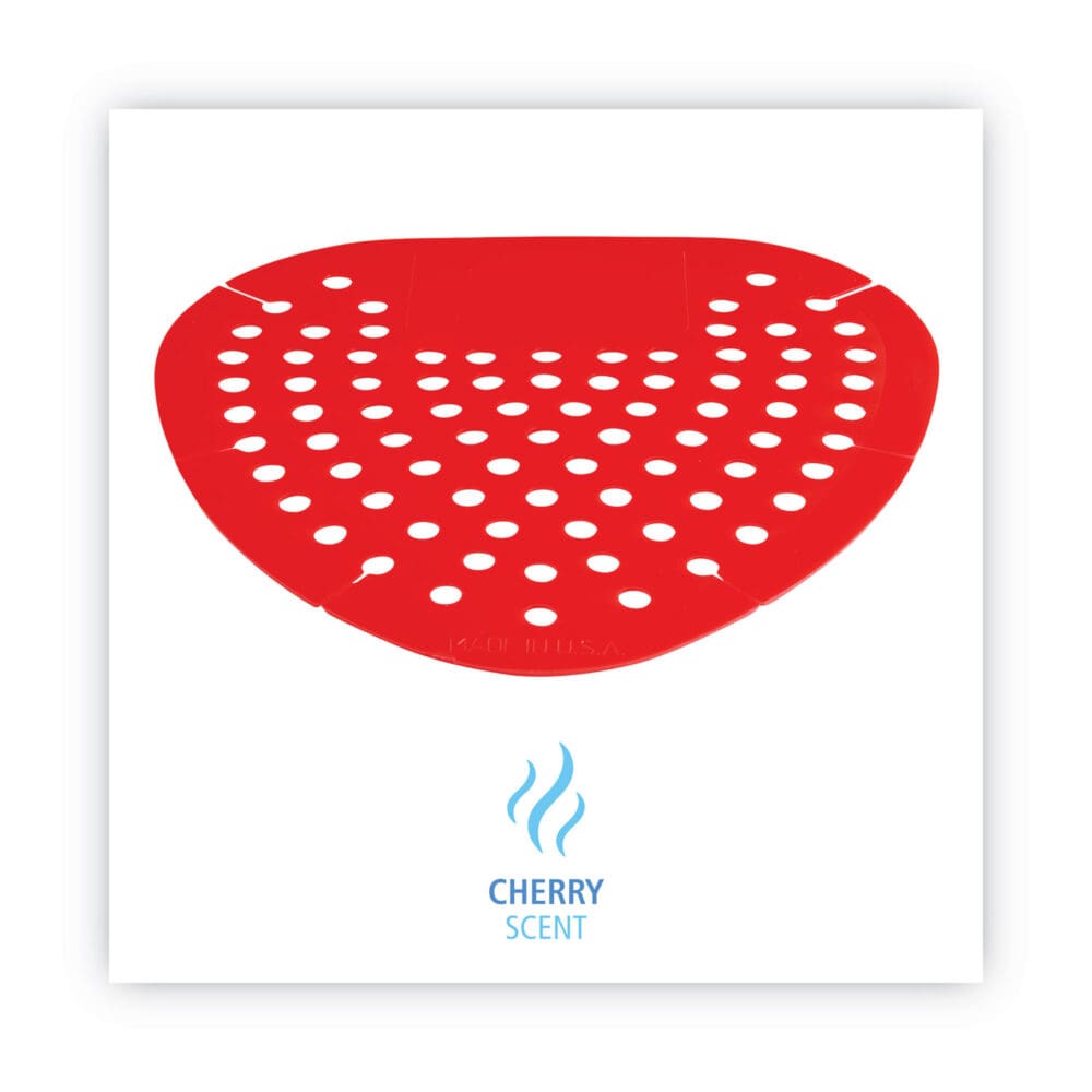 Urinal Screen, Cherry Scent, 3.5 oz, Red, Dozen - Image 2