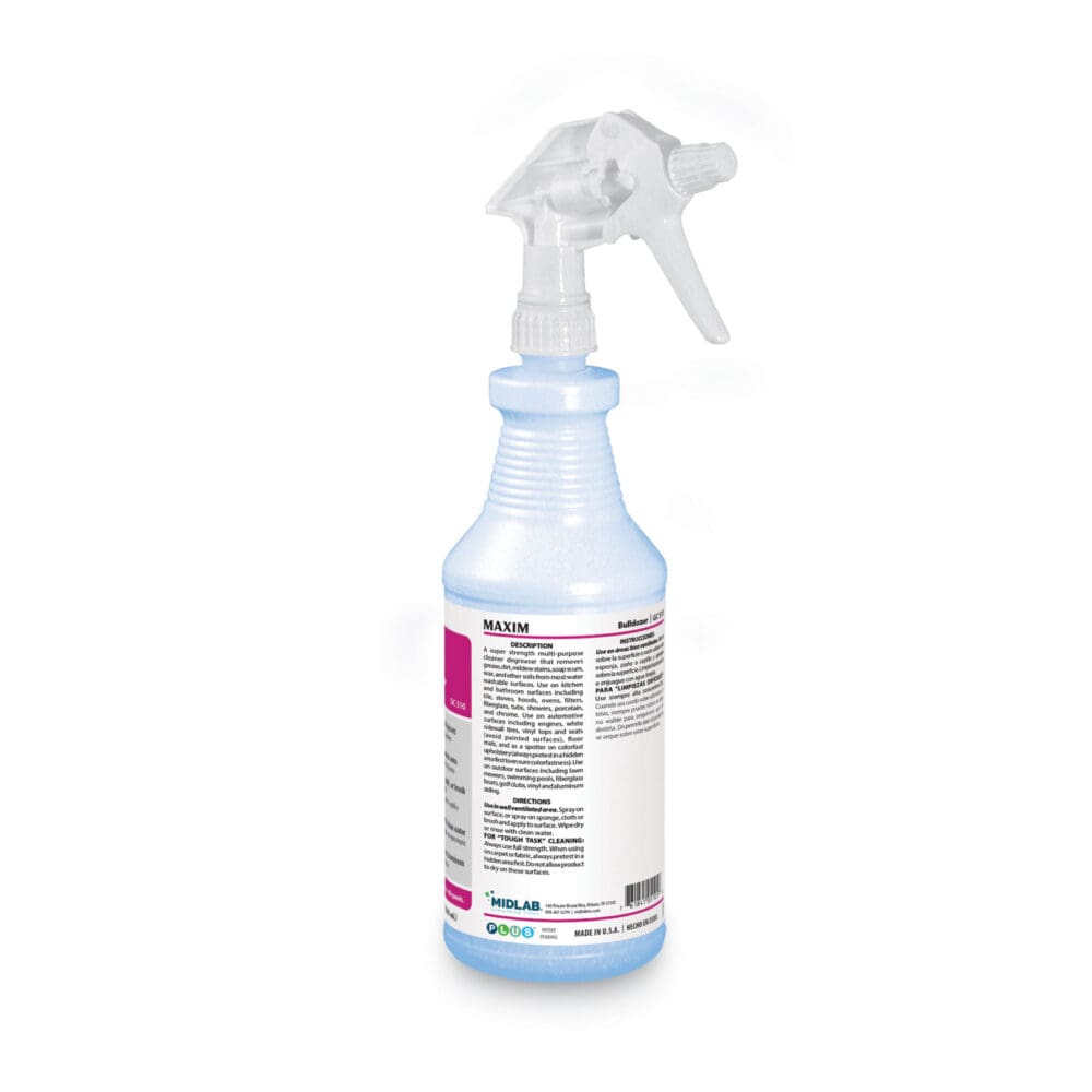 Bulldozer Cleaner/Degreaser RTU, Safe-to-Ship, Lemon Scent, 32 oz, 6/Carton - Image 4