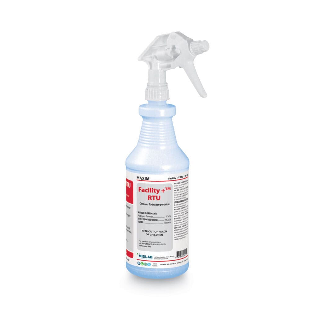 Facility+ RTU Disinfectant, Safe-to-Ship, Unscented, 32 oz, 6/Carton - Image 4